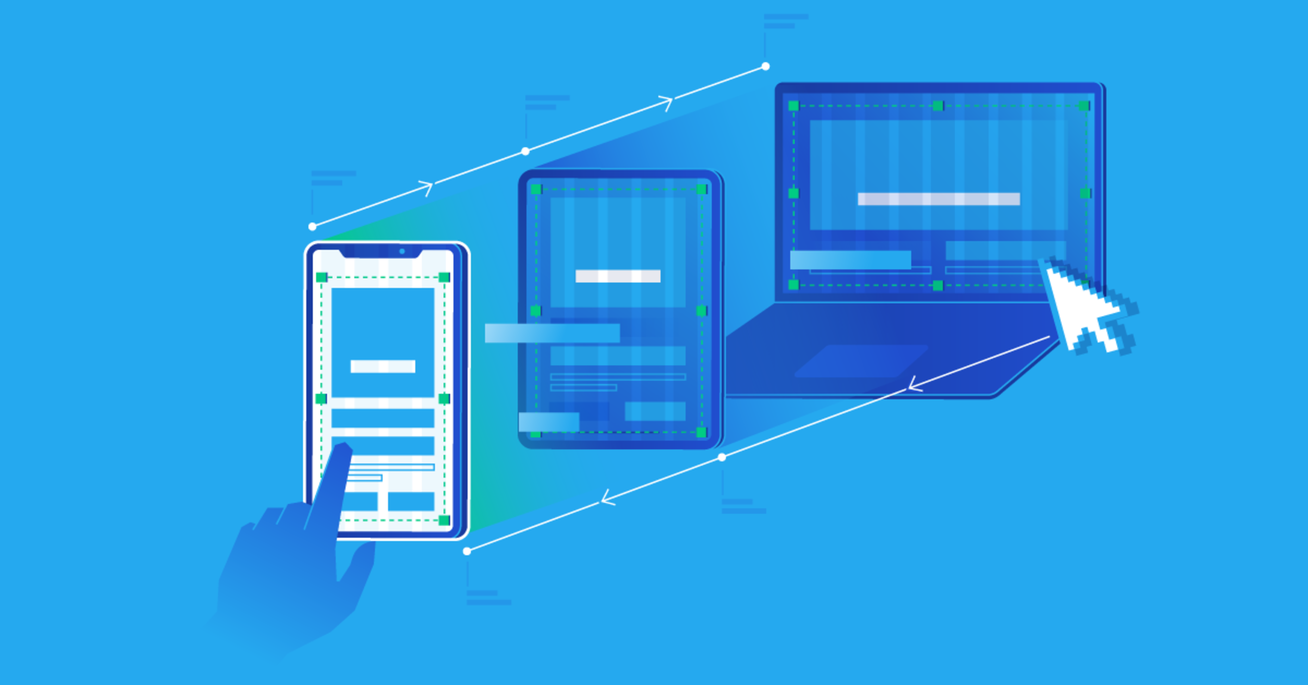 Website displayed across multiple devices