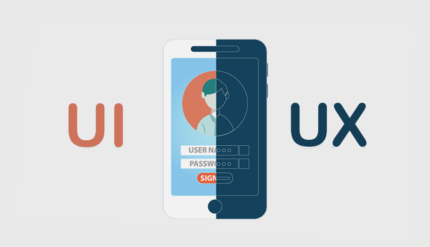 UI/UX design process visualization